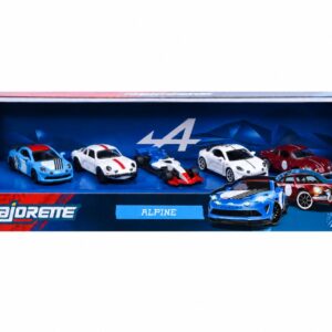Majorette Set 5 Masinute Metalice Alpine Scara 1 La 64