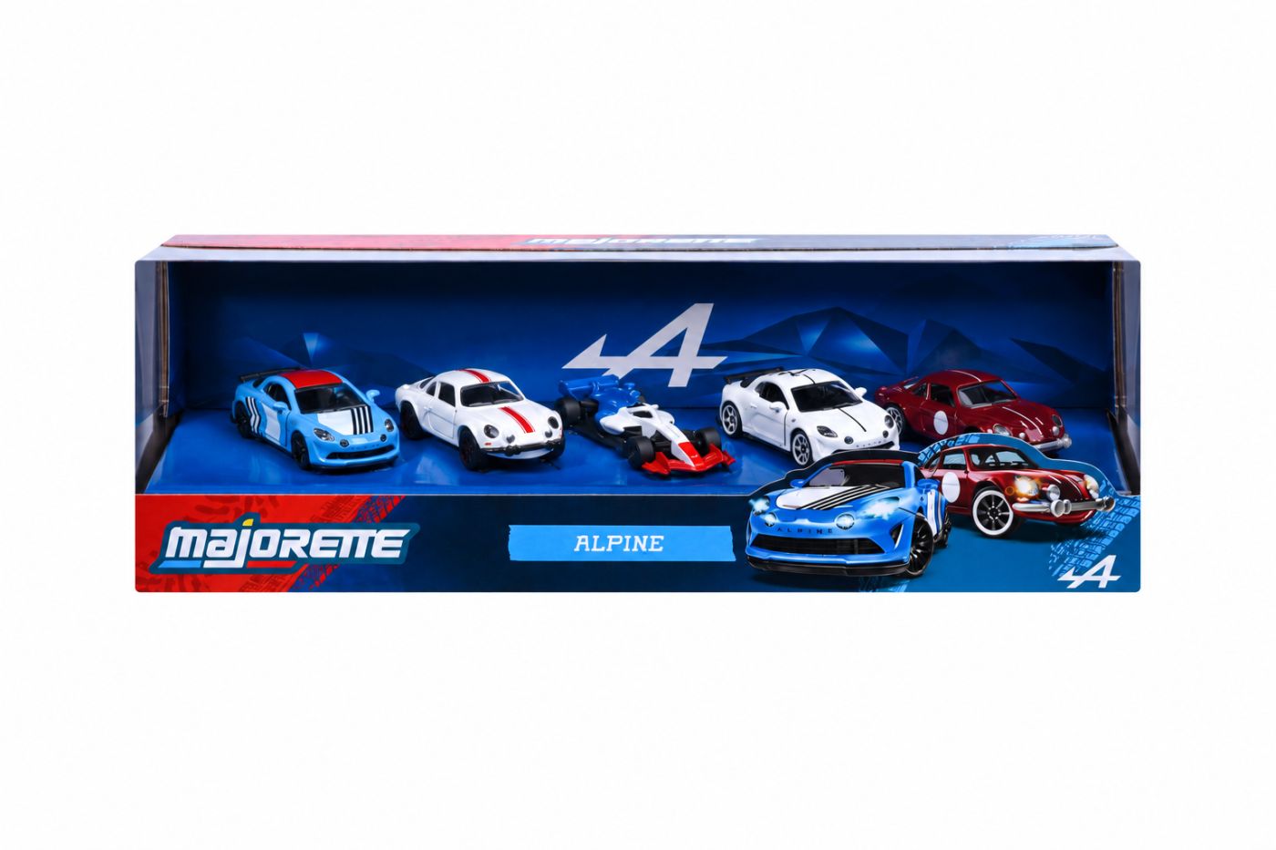 Majorette Set 5 Masinute Metalice Alpine Scara 1 La 64