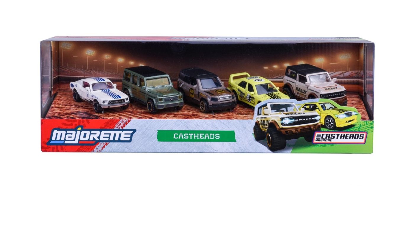 Majorette Set 5 Masinute Metalice Castheads 7.5CM