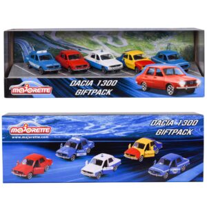 Majorette Set 5 Masinute Metalice Dacia 1300 7.5CM