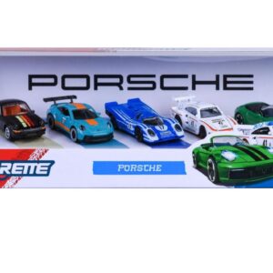 Majorette Set 5 Masinute Metalice Porsche 2 Modele Exclusive Scara 1 La 64