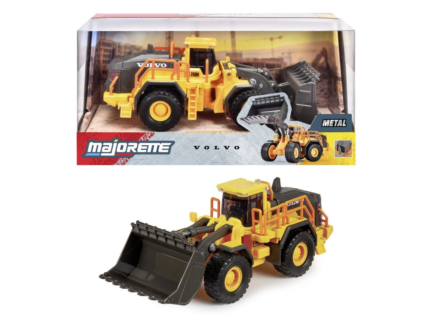 Majorette Volvo Excavator Metalic Scara 1 La 43