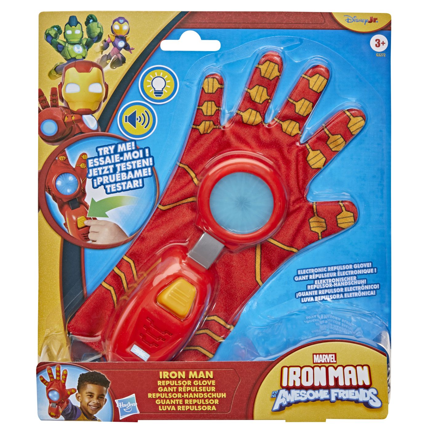 Marvel Iron Man Si Prietenii Sai Uimitori Manusa Repulsor Cu Sunete Si Lumini