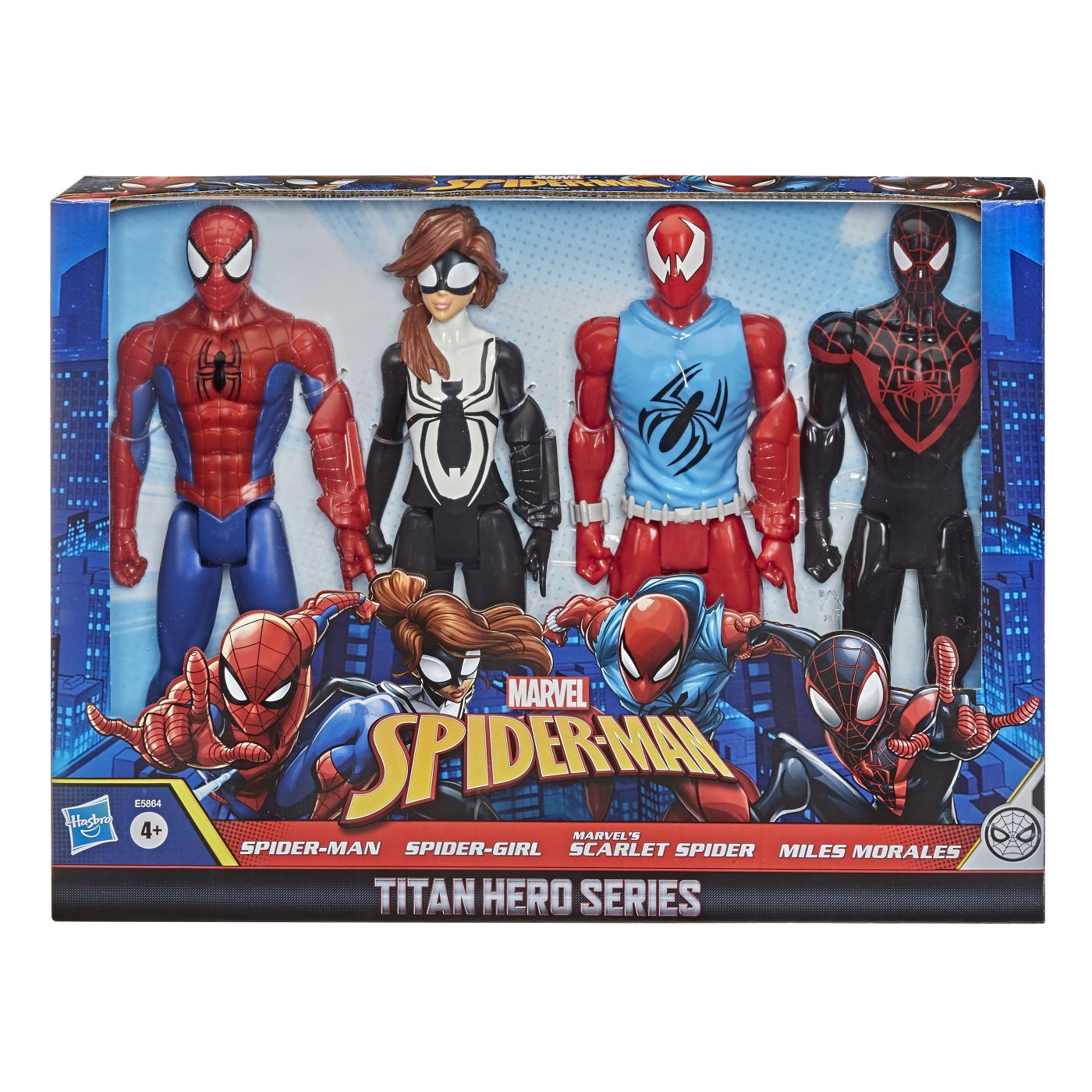 Marvel Spider Man Titan Hero Series Set 4 Figurine