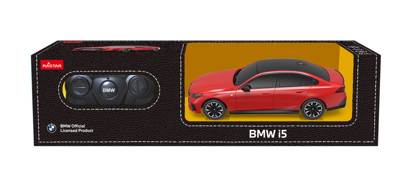 Masina Cu Telecomanda BMW I5 Rosu Scara 1 La 24