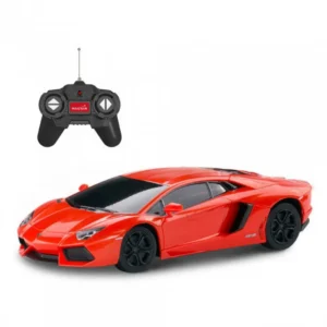 Masina Cu Telecomanda Lamborghini Aventador Portocaliu Cu Scara 1 La 24
