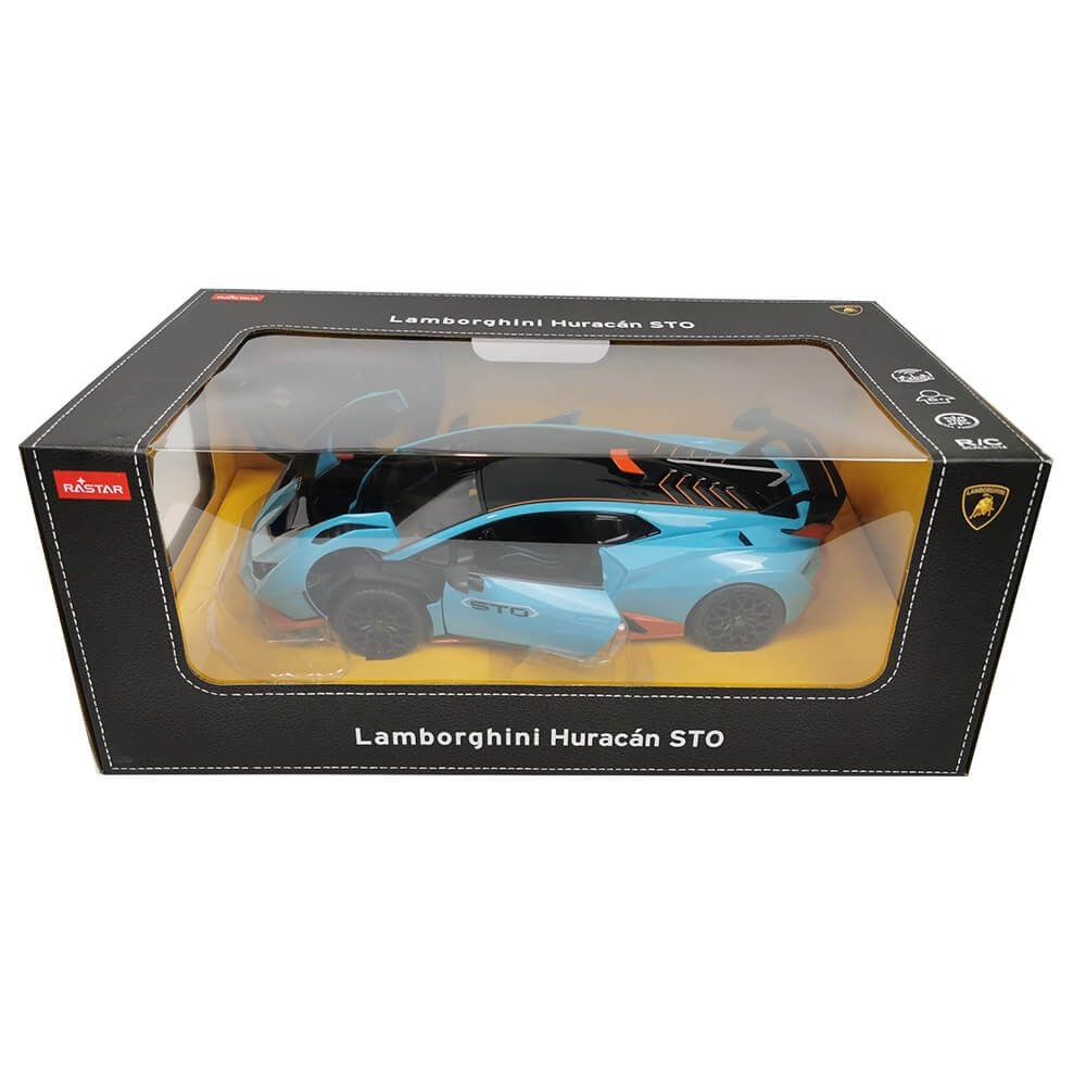 Masina Cu Telecomanda Lamborghini Huracan Sto Albastru Scara 1 La 14