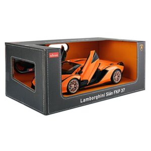 Masina Cu Telecomanda Lamborghini Sian Portocaliu Cu Scara 1 La 14