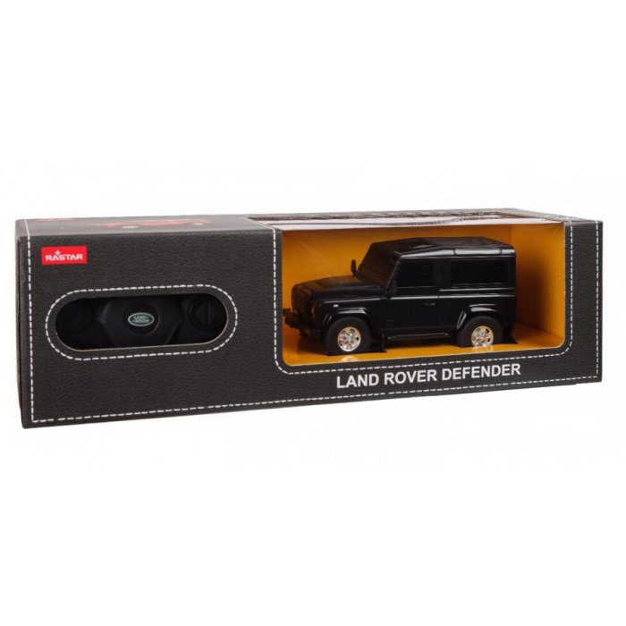 Masina Cu Telecomanda Land Rover Defender Negru Cu Scara 1 La 24
