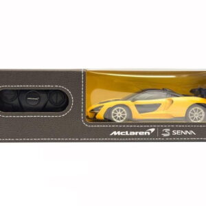 Masina Cu Telecomanda Mclaren Senna Galben Cu Scara 1 La 24