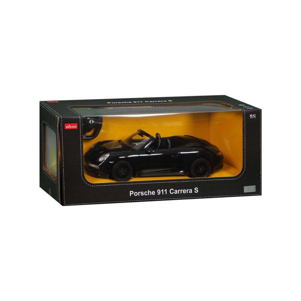 Masina Cu Telecomanda Porsche 911 Carrera S Negru Cu Scara 1 La 12