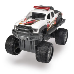 Masina De Teren Alba Din Metal Rally Monster 15CM