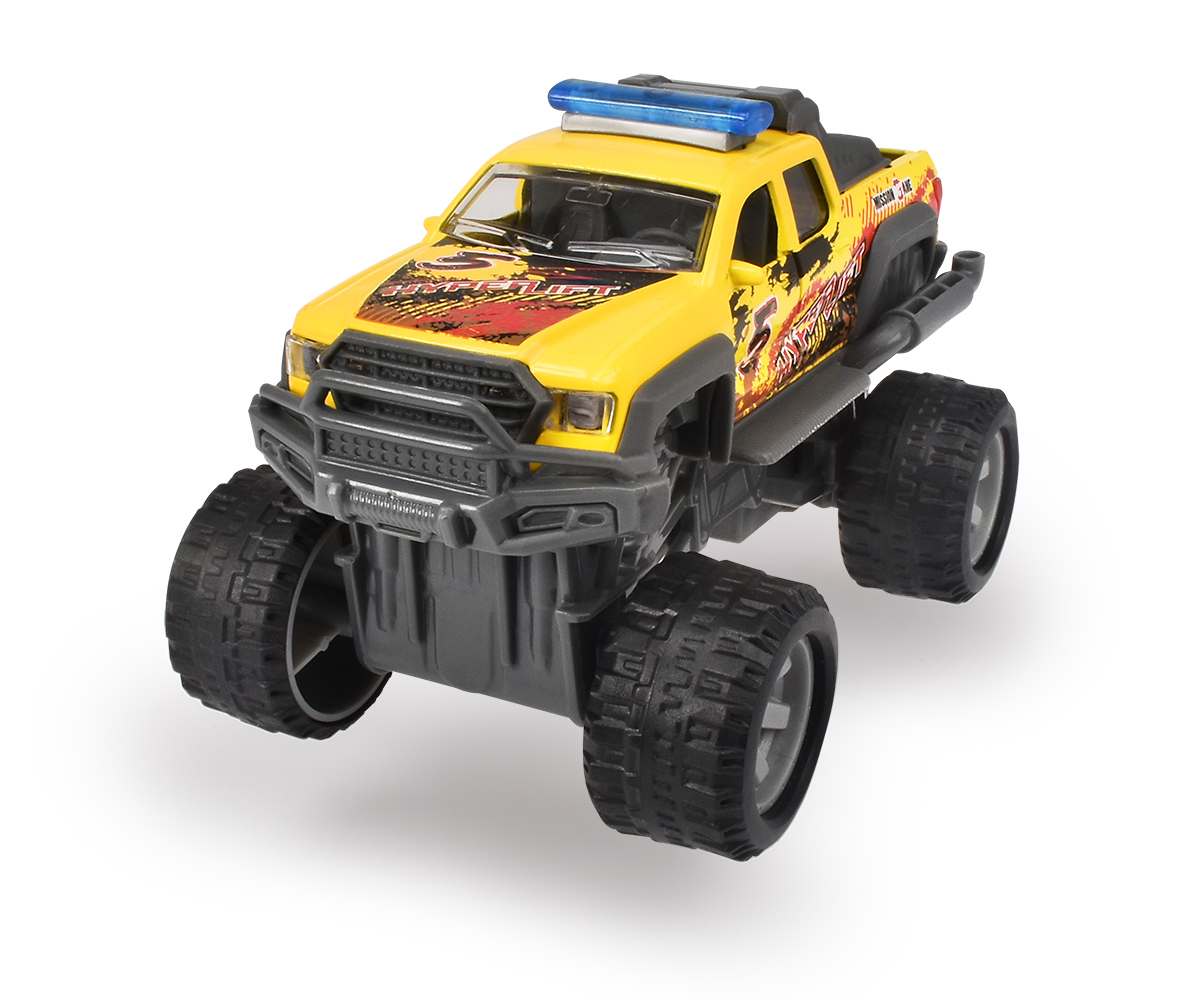 Masina De Teren Galbena Din Metal Rally Monster 15CM