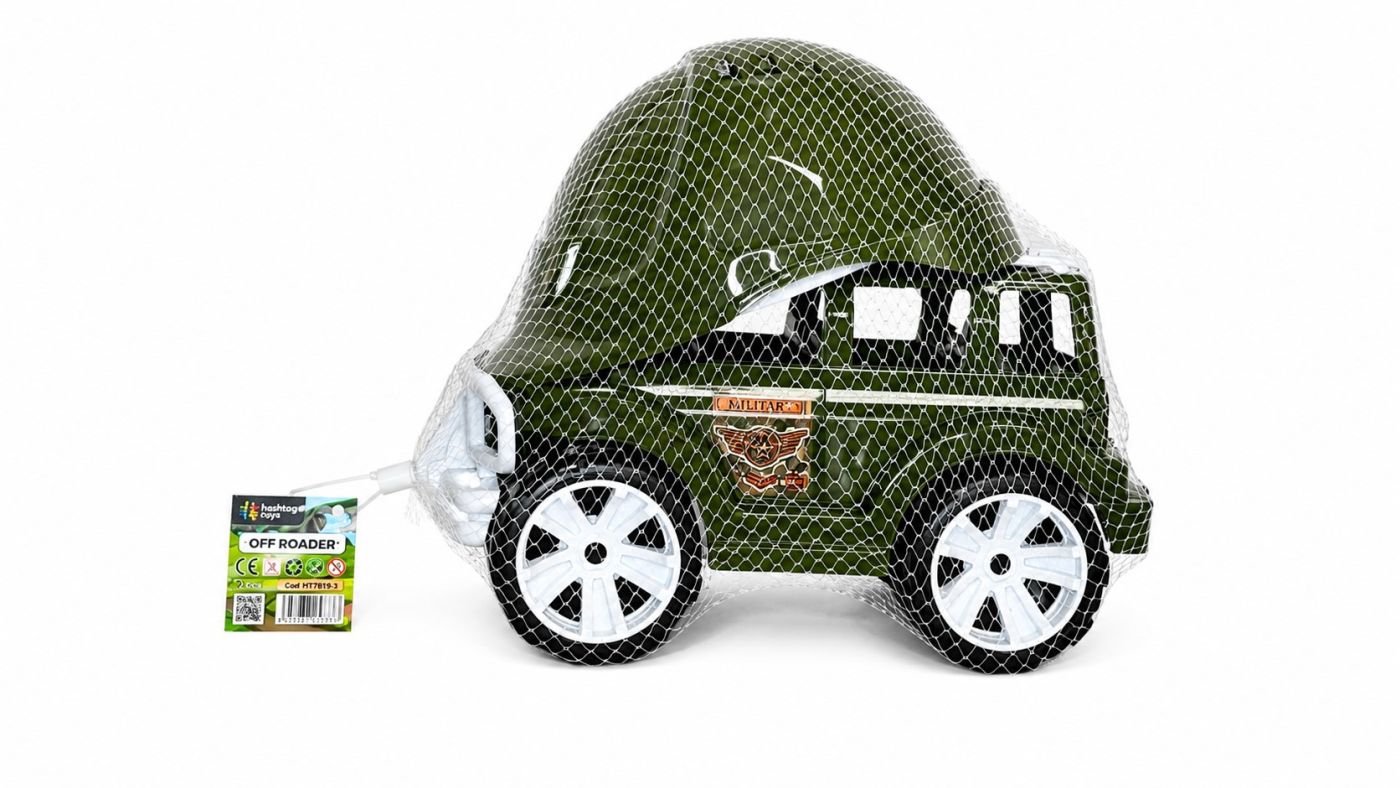 Masina Jeep Off Roader Cu Casca Militar 32CM