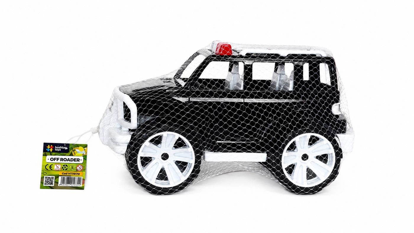 Masina Jeep Off Roader Negru Alb 32CM