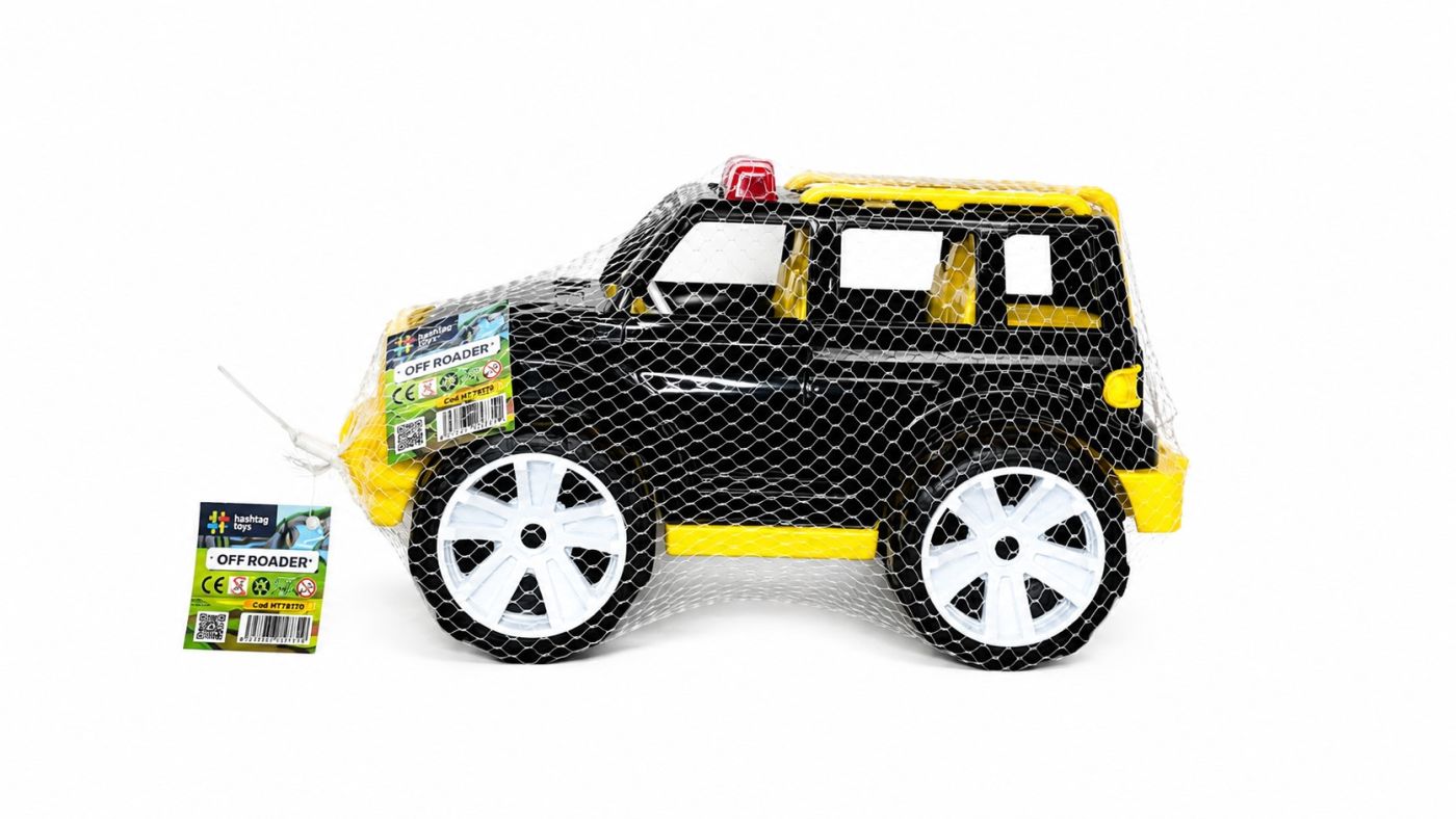 Masina Jeep Off Roader Negru Galben 32CM