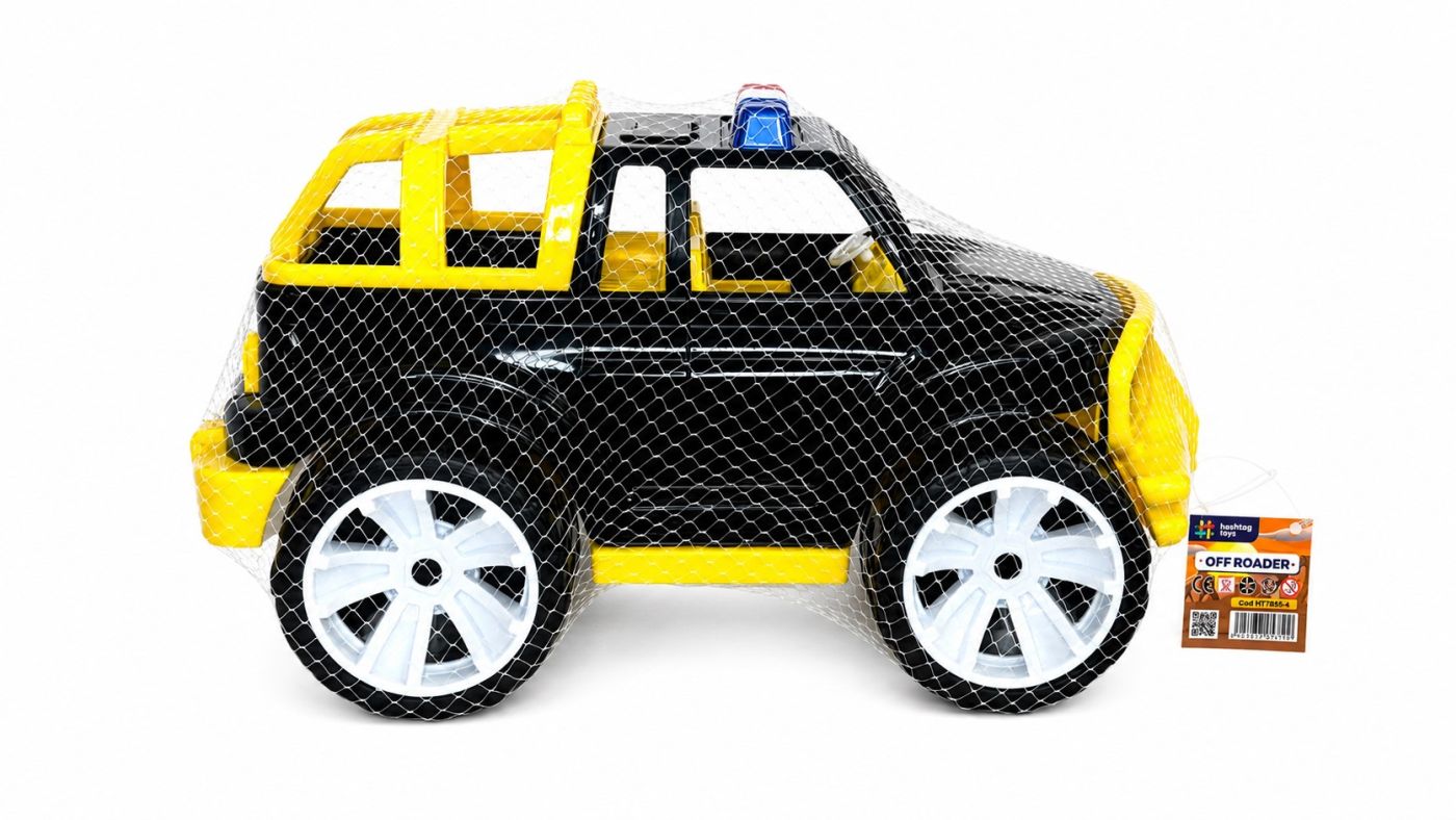 Masina Jeep Off Roader Negru Galben 39CM