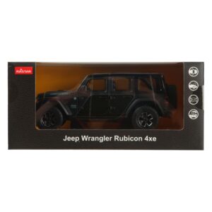 Masinuta Metalica Jeep Wrangler Rubicon 4XE Negru Scara 1 La 24