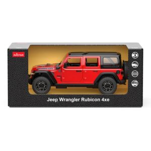 Masinuta Metalica Jeep Wrangler Rubicon 4XE Rosu Scara 1 La 24