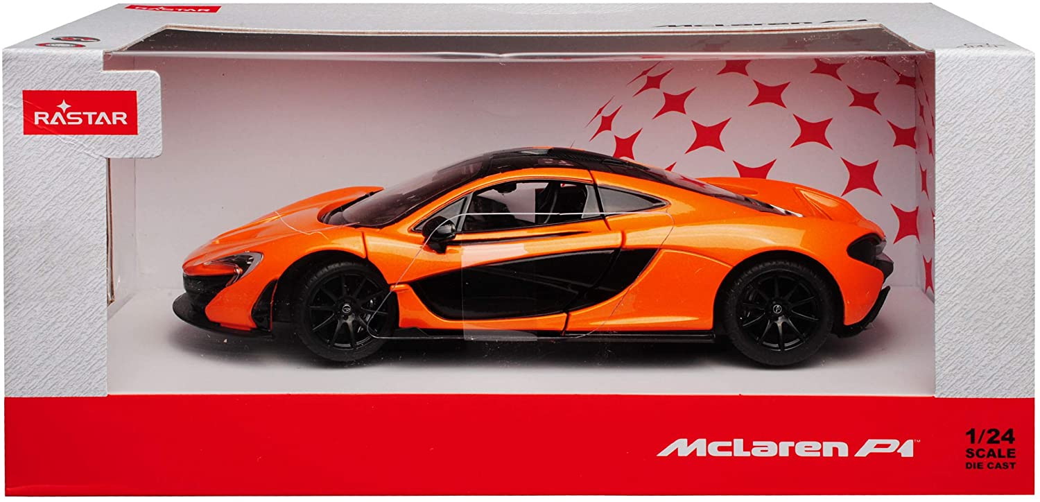 Masinuta Metalica McLAREN P1 Portocaliu Scara 1 La 24