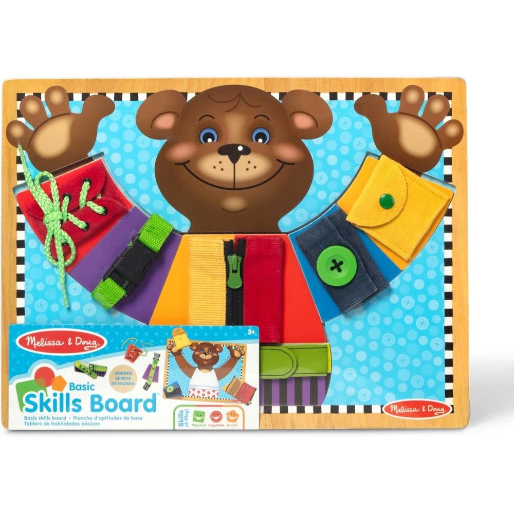 Melissa And Doug Set De Joaca Abilitati De Baza Din Lemn