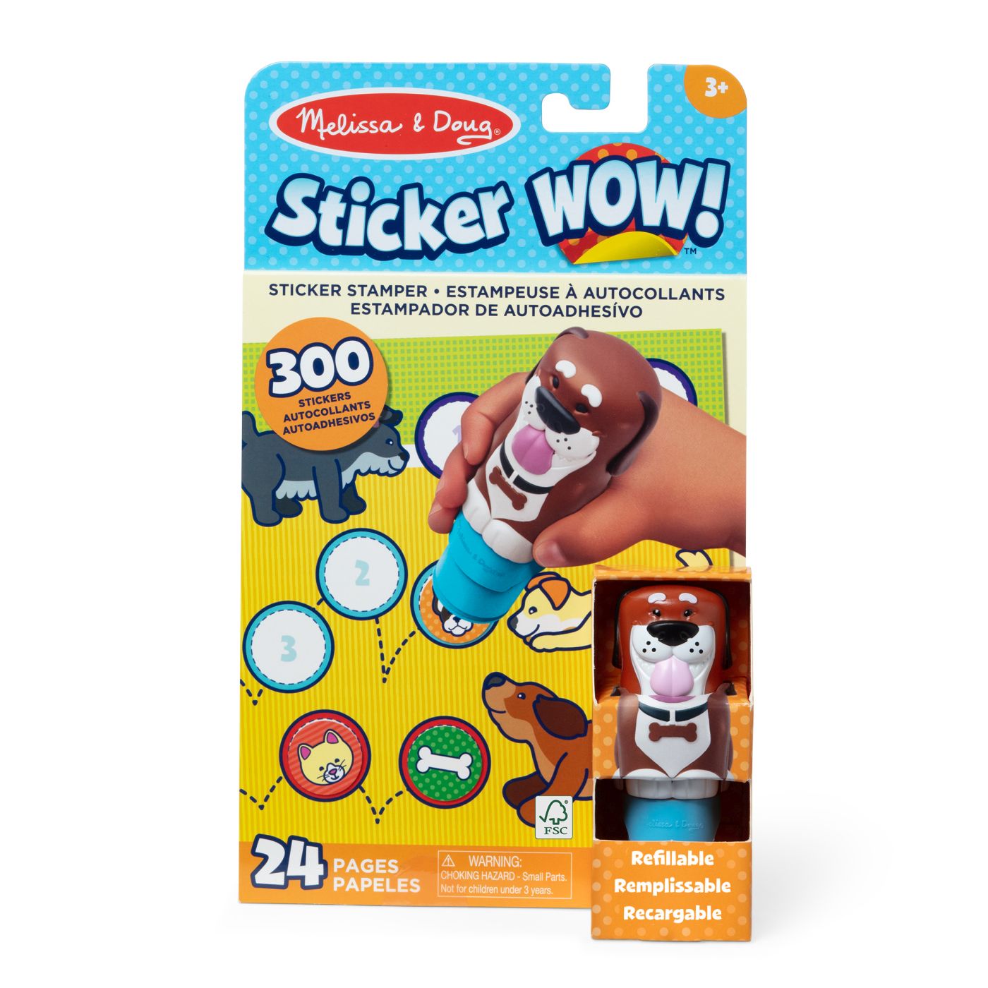 Melissa And Doug Set De Joaca Autocolante Si Stampila Cu Catelus Reincarcabila