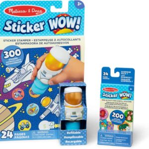 Melissa And Doug Sticker Wow Set De Joaca Autocolante Si Stampila Astronaut