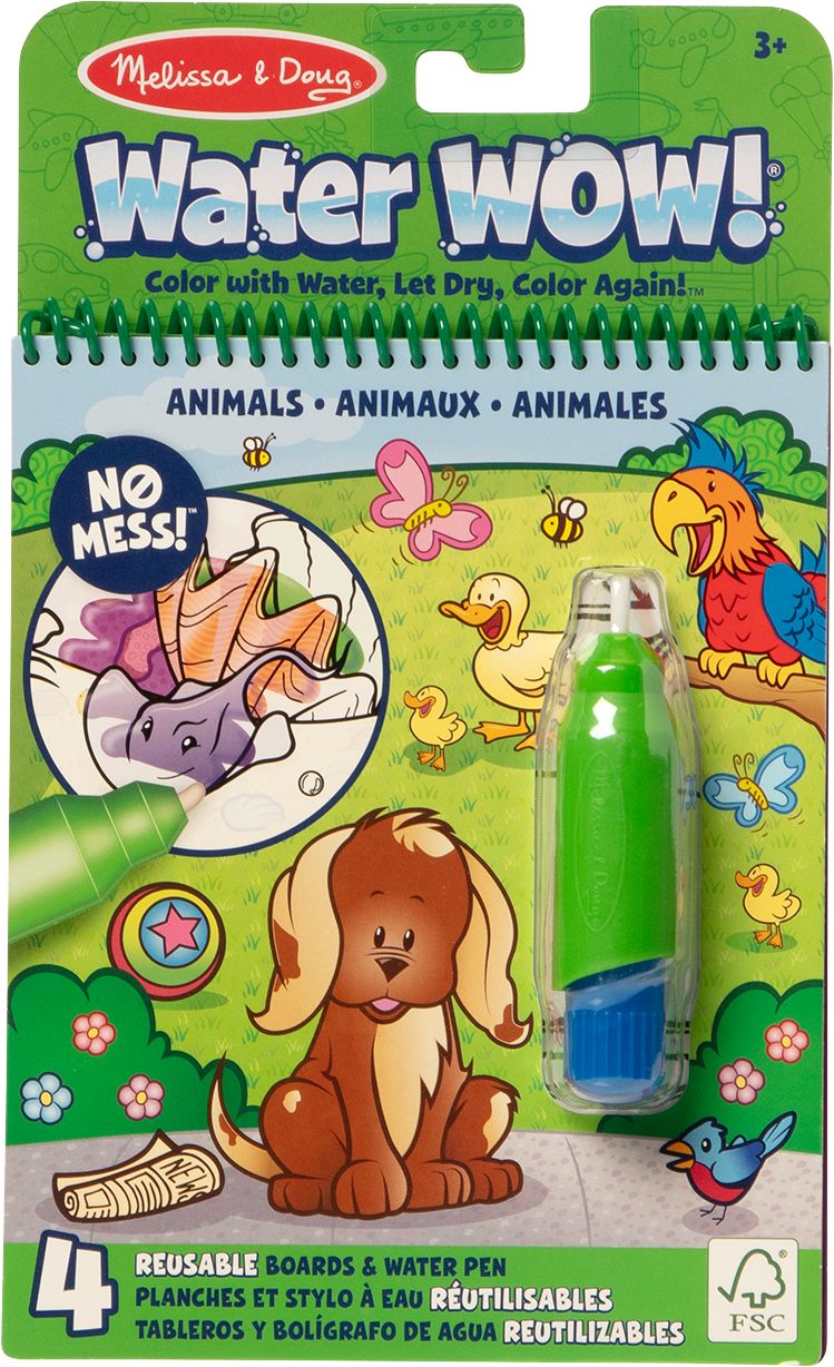 Melissa And Doug Water Wow Carte De Colorat Animale Reutilizabila Cu Apa