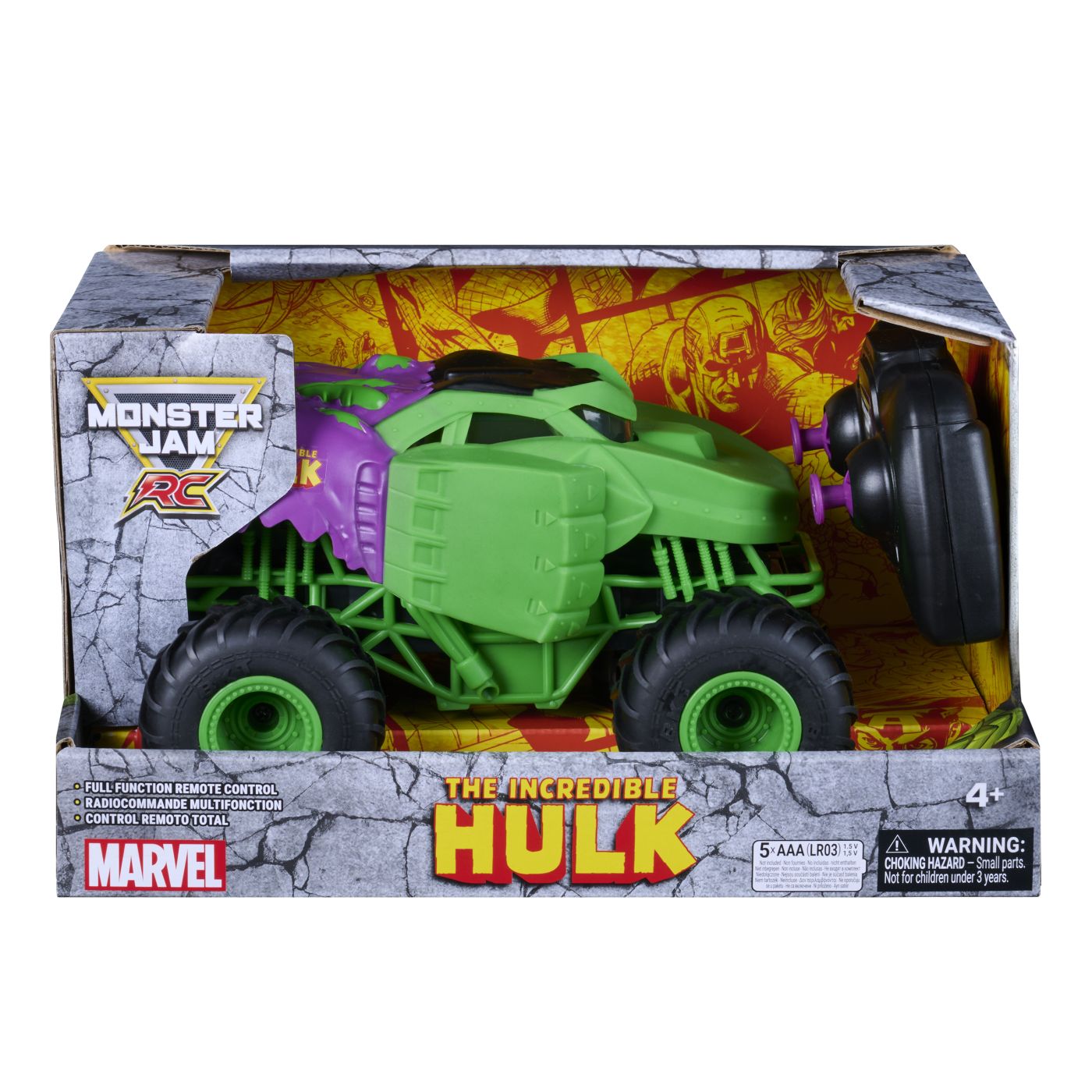 Monster Jam Marvel Camion Gigant RC Cu Telecomanda Incredibilul Hulk