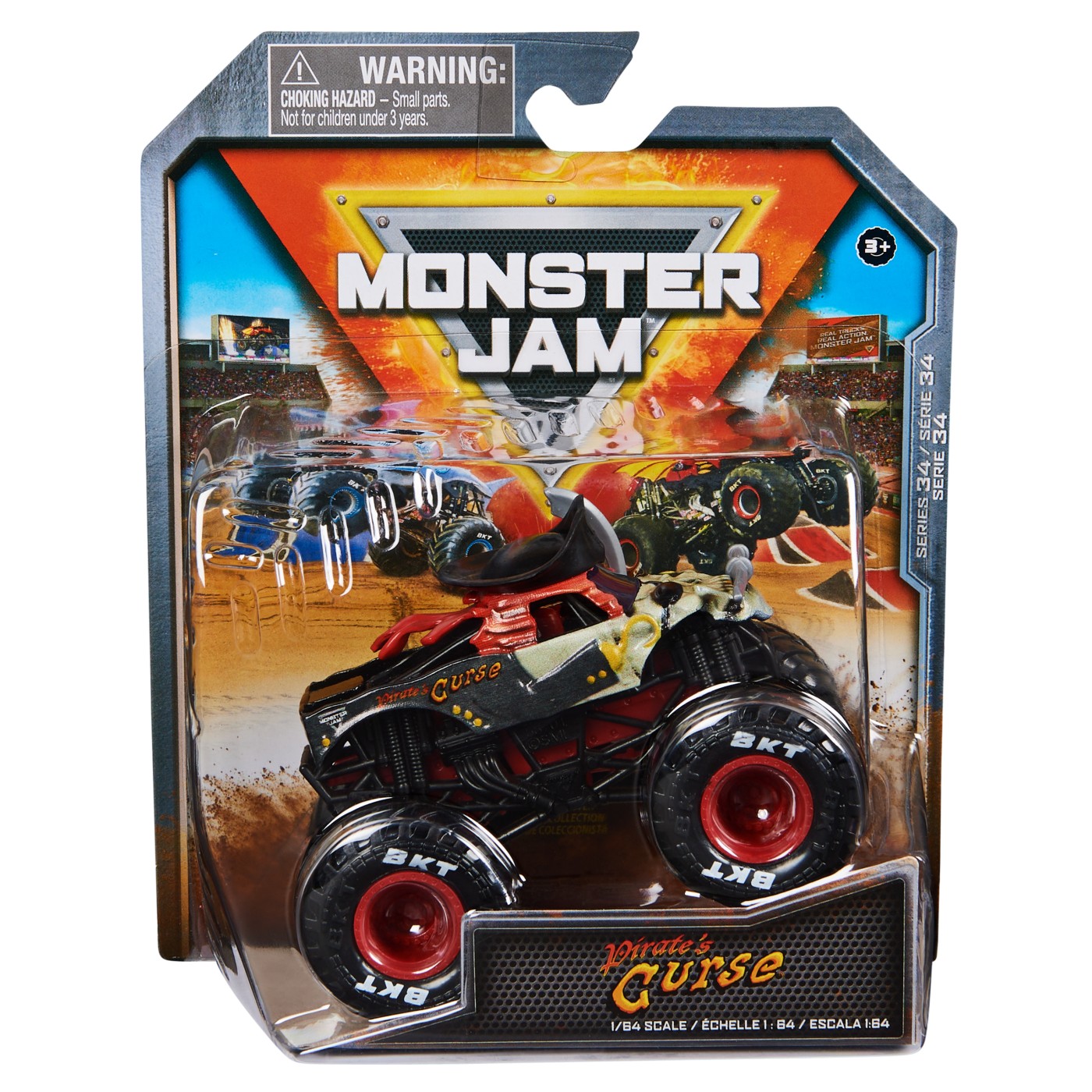 Monster Jam Masinuta Metalica Pirate'S Curse Scara 1 La 64