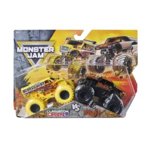 Monster Jam Set 2 Masinute Metalice Classroom Crusher Si Mayhem Scara 1 La 64