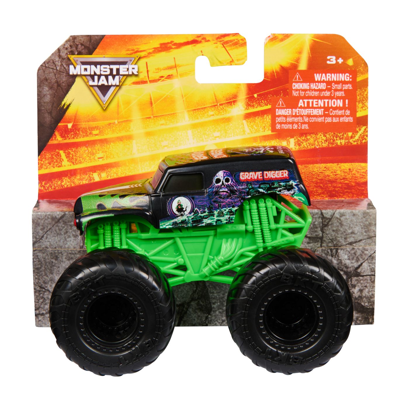 Monster Jam Value Masinuta Metalica Grave Digger Scara 1 La 43