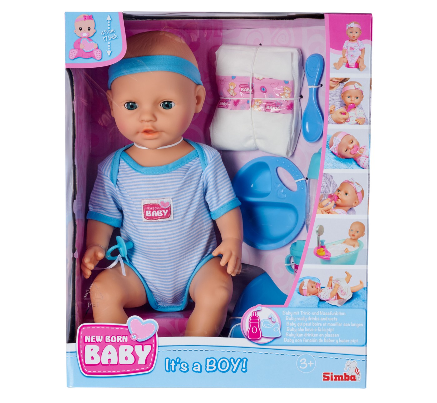 New Born Baby Bebelus 43CM