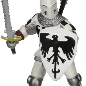 Papo Figurina Cavaler Cu Pene Alb