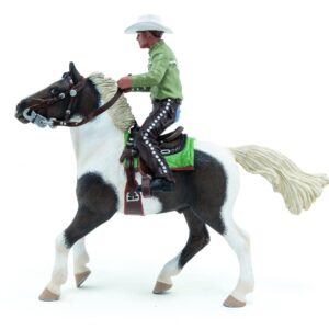 Papo Figurina Cowboy Si Calul Sau