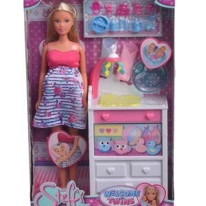 Papusa Steffi Cu Gemeni Si Accesorii