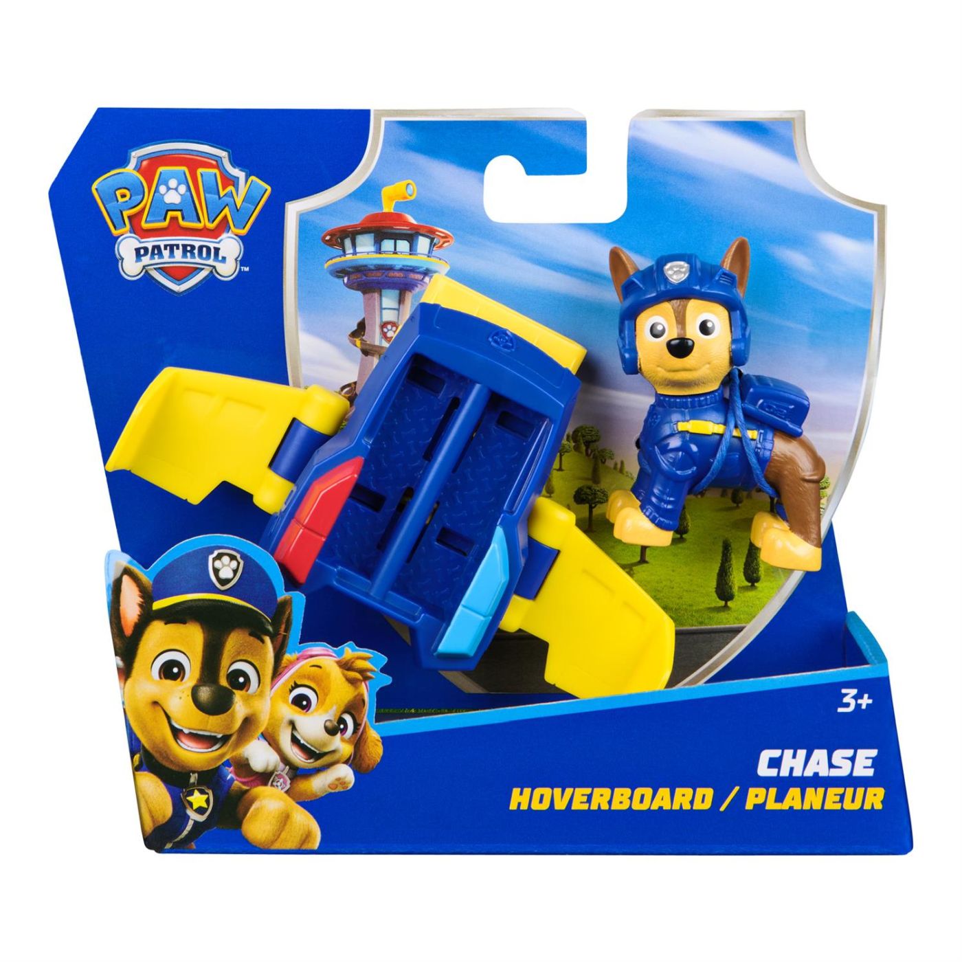 Patrula Catelusilor Action Pups Set Vehicul De Salvare Hoverboard Si Figurina Chase