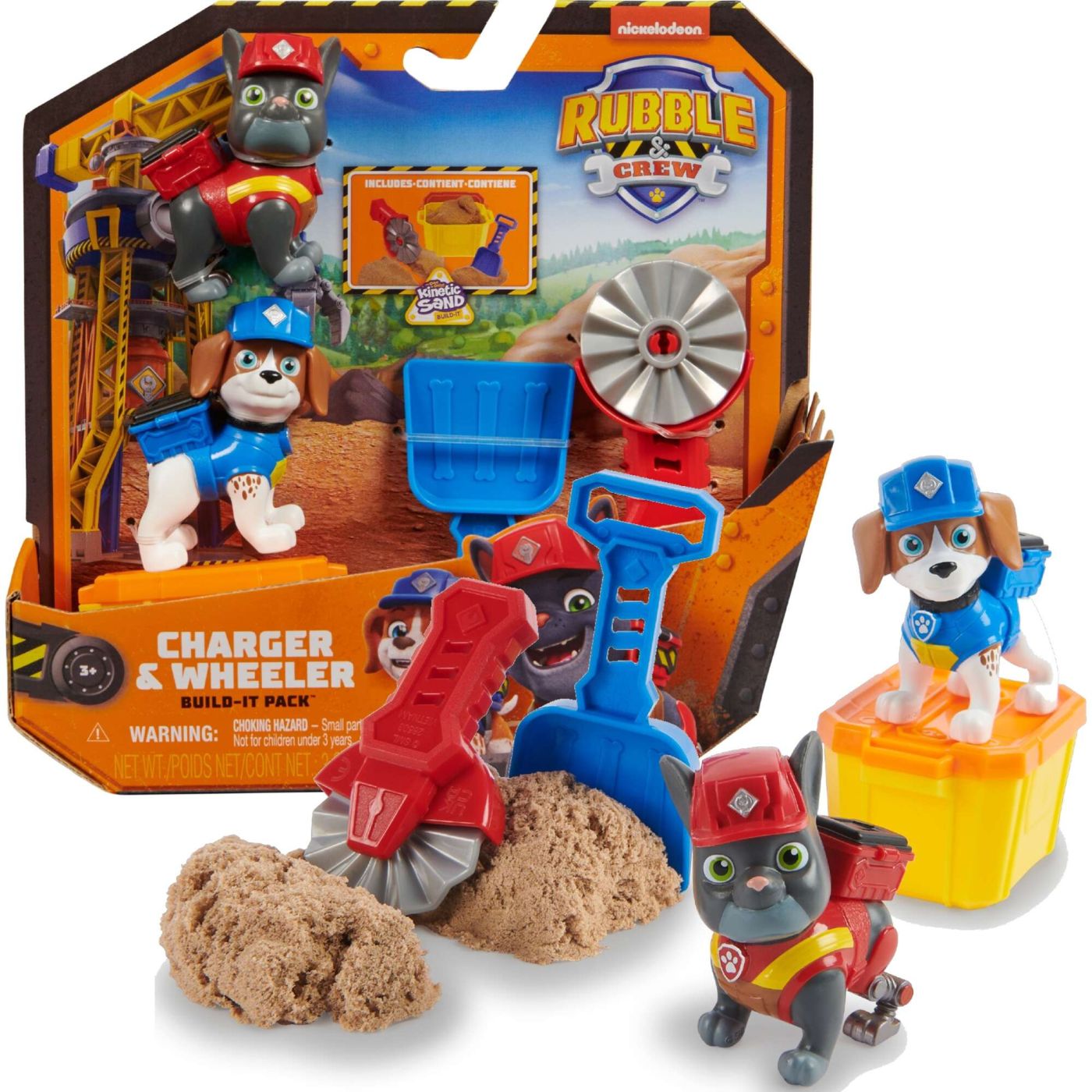 Patrula Catelusilor Echipa Rubble Set 2 Figurine Charger Si Wheeler