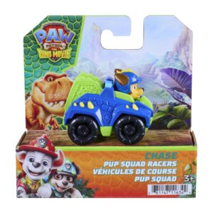 Patrula Catelusilor Filmul Cu Dinozauri Pup Squad Racers Vehicul Cu Figurina Chase 6.5CM