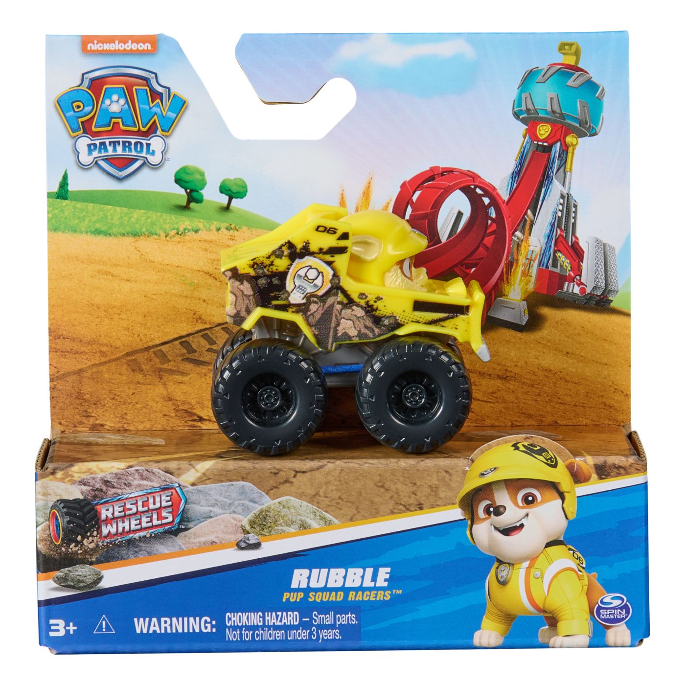 Patrula Catelusilor Pup Squad Racers Rescue Wheels Vehicul Metalic Rubble Scara 1:55
