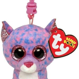 Plus Breloc Ty 8.5CM Boos Cassidy Pisica Lavanda