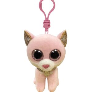 Plus Breloc Ty 8.5CM Boos Fiona Pisica Roz