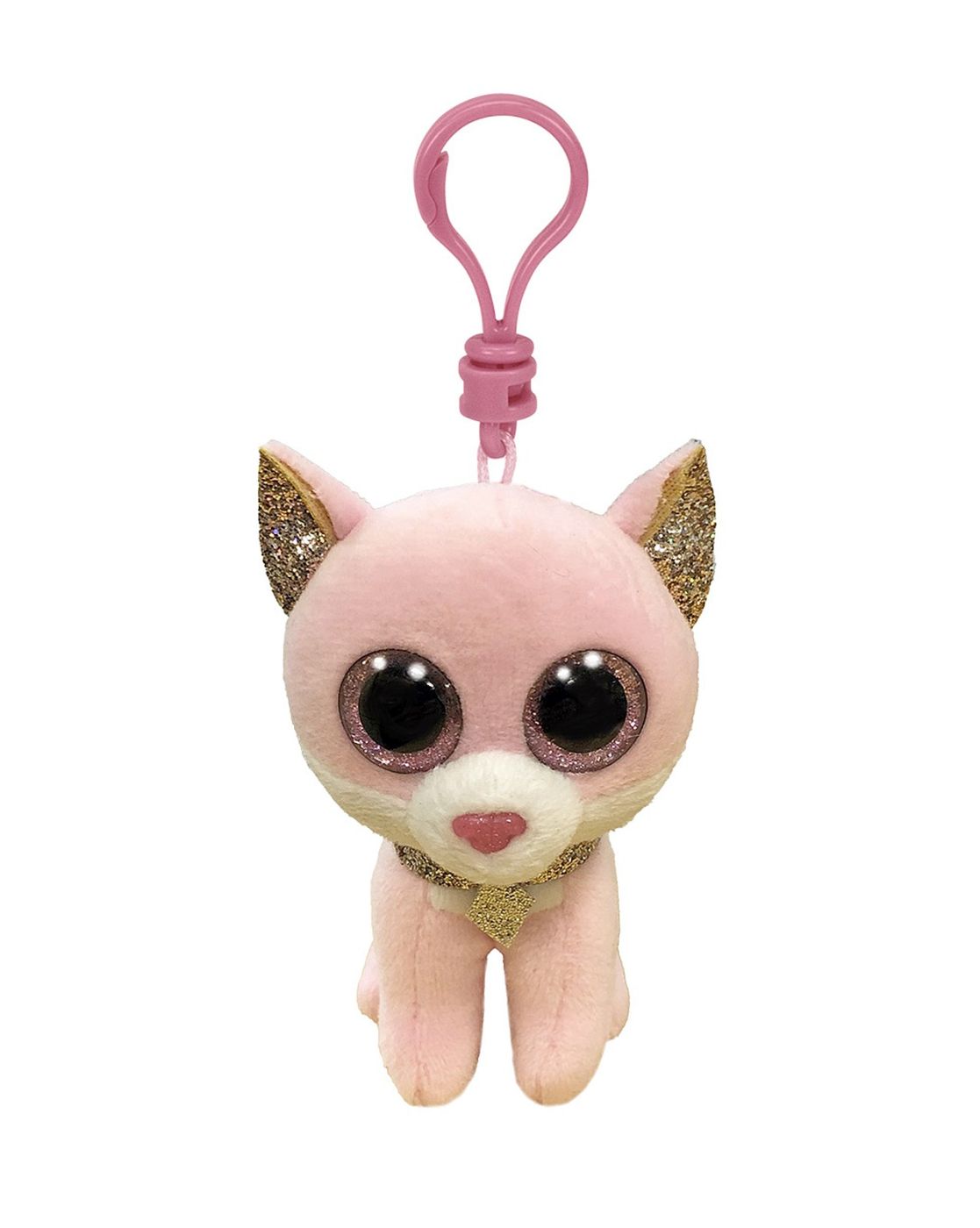 Plus Breloc Ty 8.5CM Boos Fiona Pisica Roz