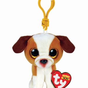 Plus Breloc Ty 8.5CM Boos Hugo Caine Maro Si Alb