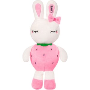 Plus Iepuras Capsuna Roz 30CM