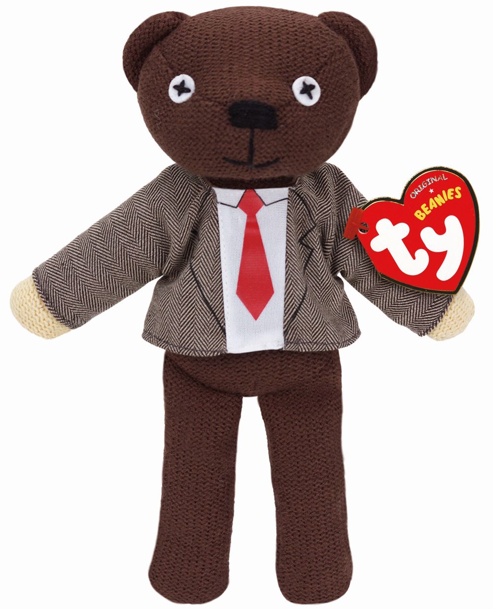 Plus Ty 15CM Beanie Babies Ursuletul Lui Mr Bean
