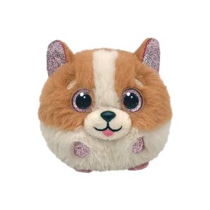Plus Ty 8CM Beanie Balls Tanner Catelul Alb Maro
