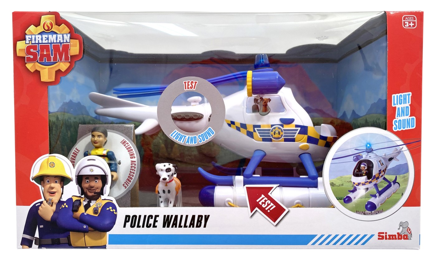 Pompierul Sam Elicoperul De Politie Wallaby