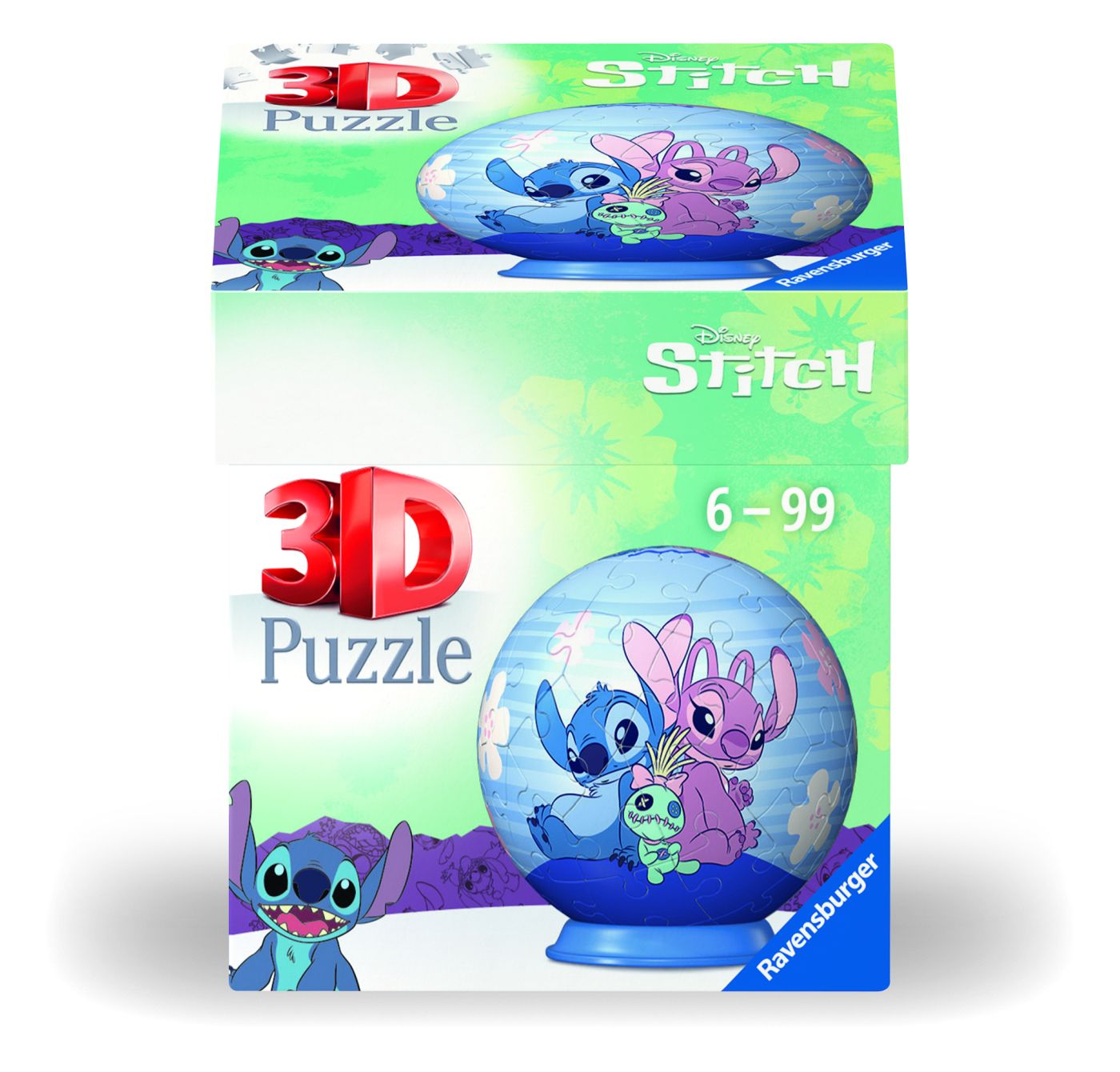 Puzzle 3D Glob Disney Stitch