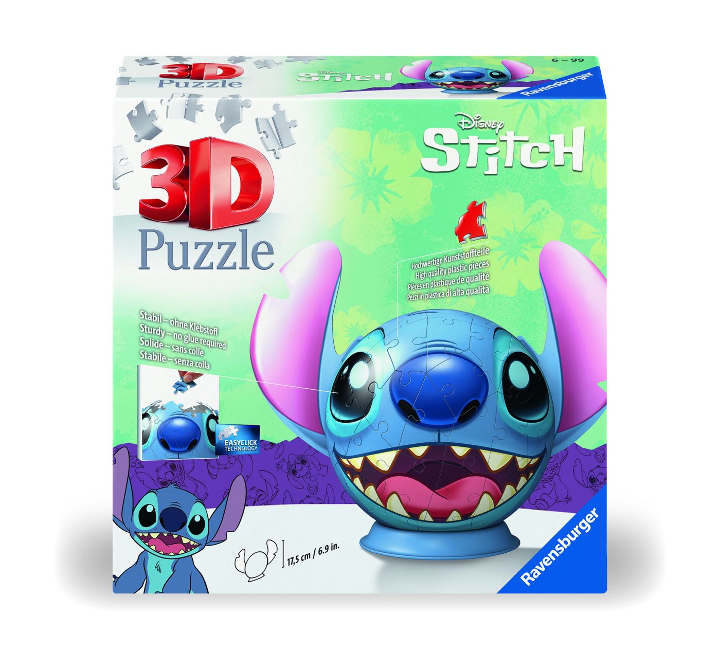 Puzzle 3D Glob Disney Stitch Cu Urechi